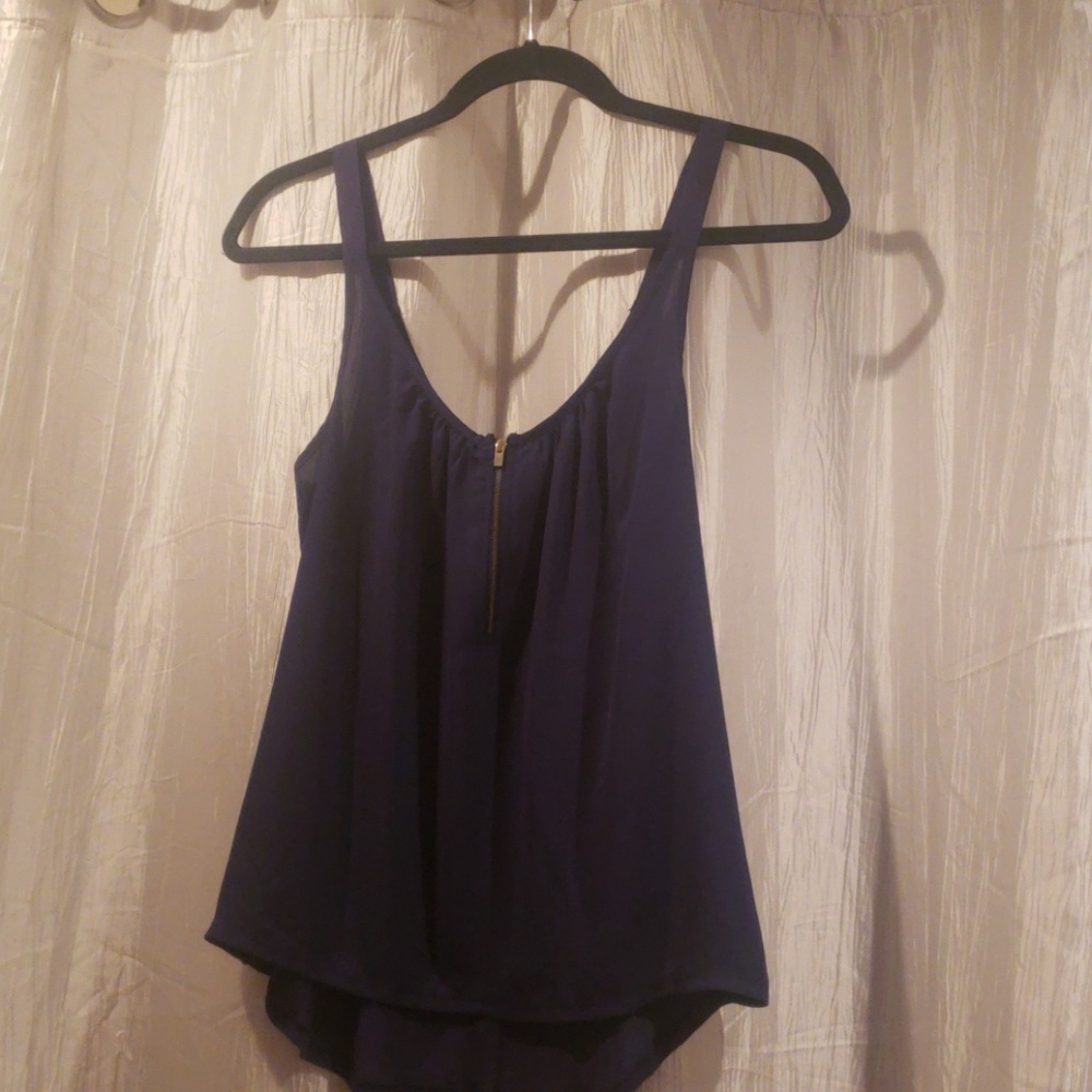 Express navy tank top